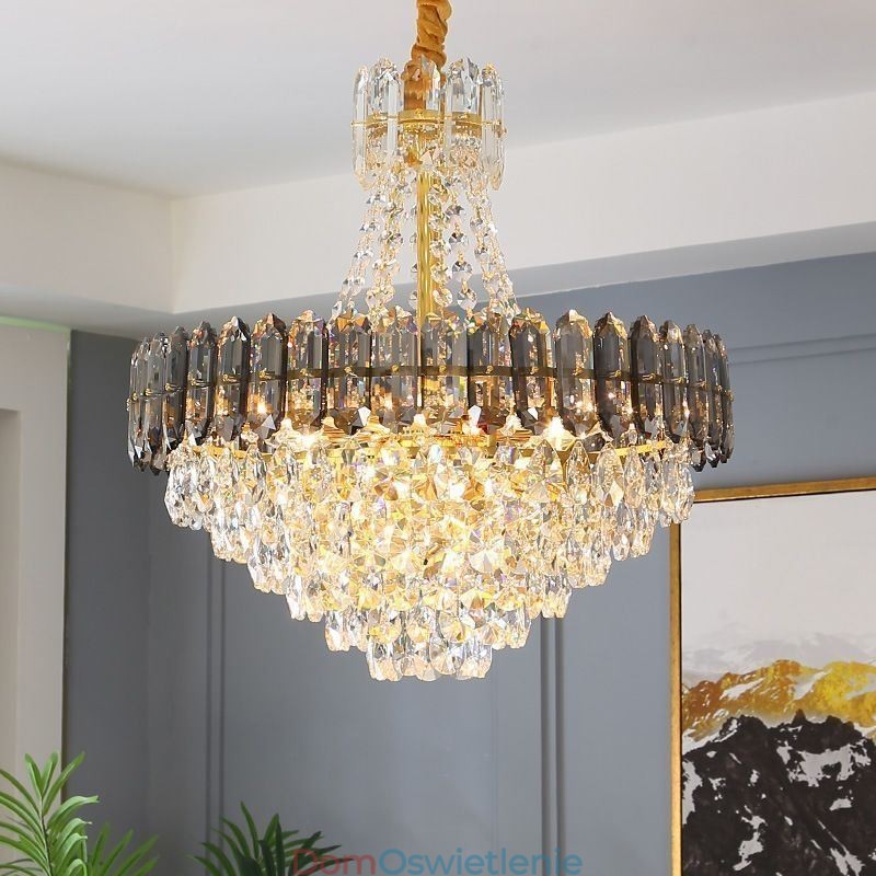 Kryształowa lampa wisząca stożkowa lampa wisząca