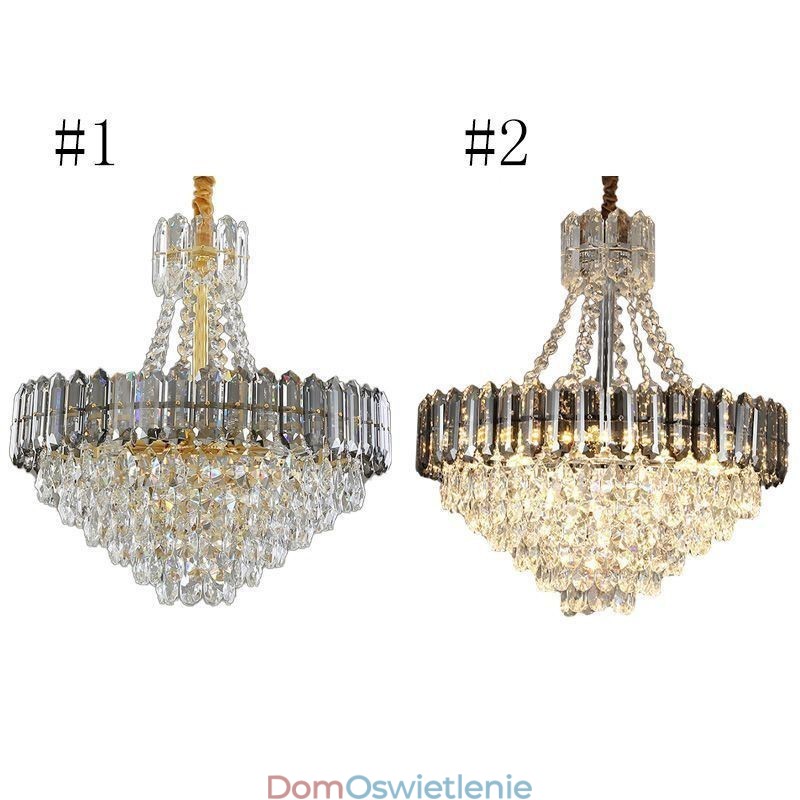 Kryształowa lampa wisząca stożkowa lampa wisząca