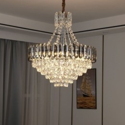Kryształowa lampa wisząca stożkowa lampa wisząca
