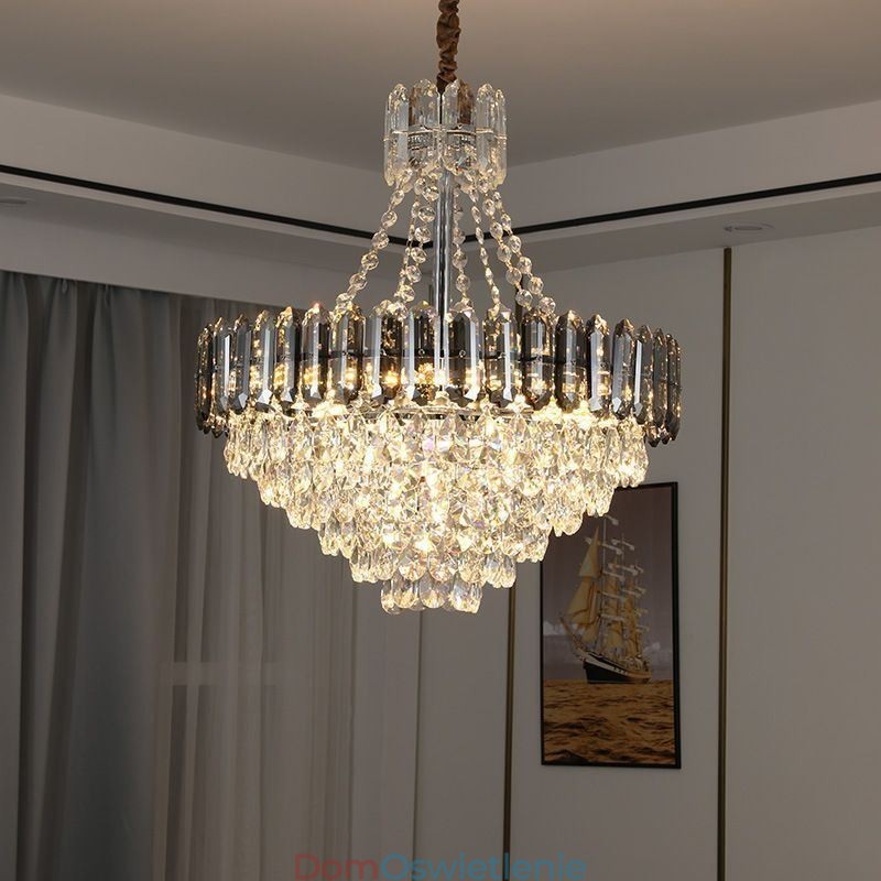 Kryształowa lampa wisząca stożkowa lampa wisząca