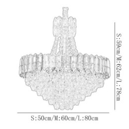 Kryształowa lampa wisząca stożkowa lampa wisząca