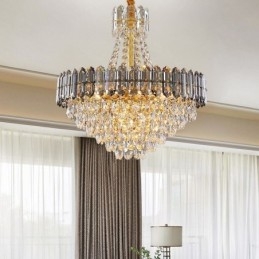 Kryształowa lampa wisząca stożkowa lampa wisząca