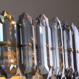 Kryształowa lampa wisząca stożkowa lampa wisząca