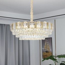 Kryształowa lampa wisząca okrągła lampa sufitowa