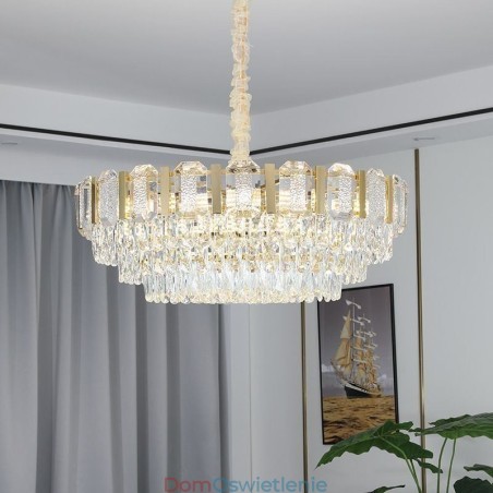 Kryształowa lampa wisząca okrągła lampa sufitowa Kryształowa lampa wisząca okrągła lampa sufitowa