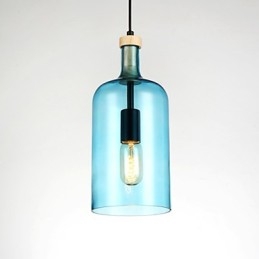 Żyrandol Nowoczesna lampa wisząca z kloszem szklanym
