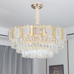 Kryształowa lampa wisząca okrągła lampa sufitowa