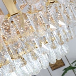 Kryształowa lampa wisząca okrągła lampa sufitowa