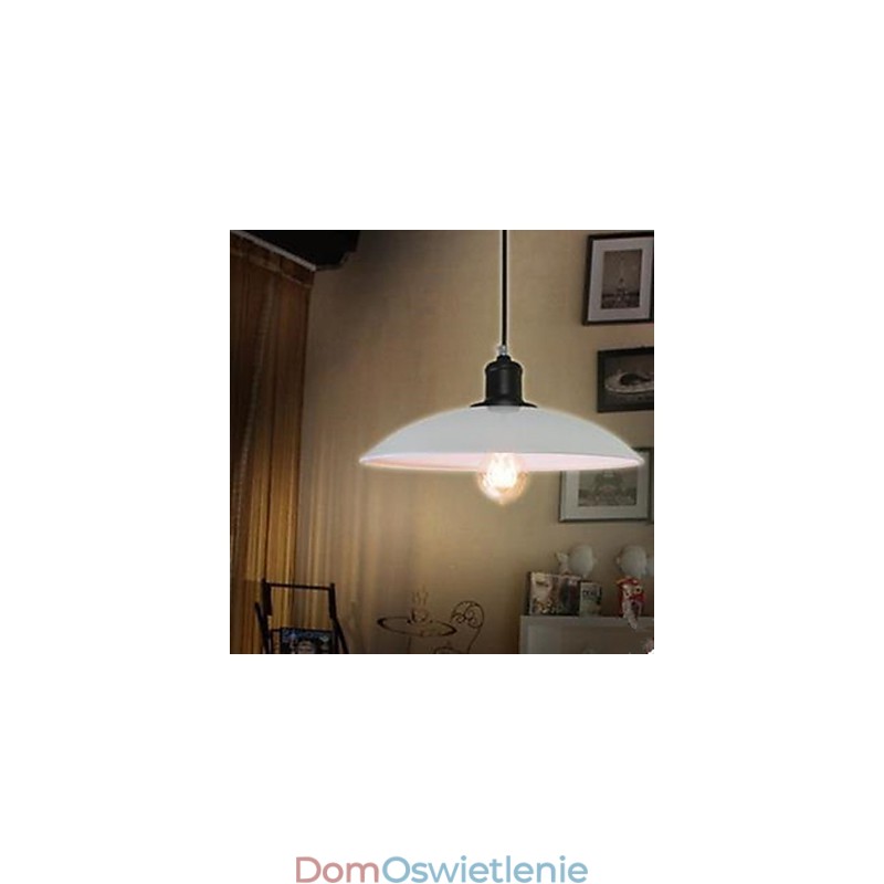 Zakontraktowana biała lampa wisząca Droplight Rustic Lodge Traditional Classic
