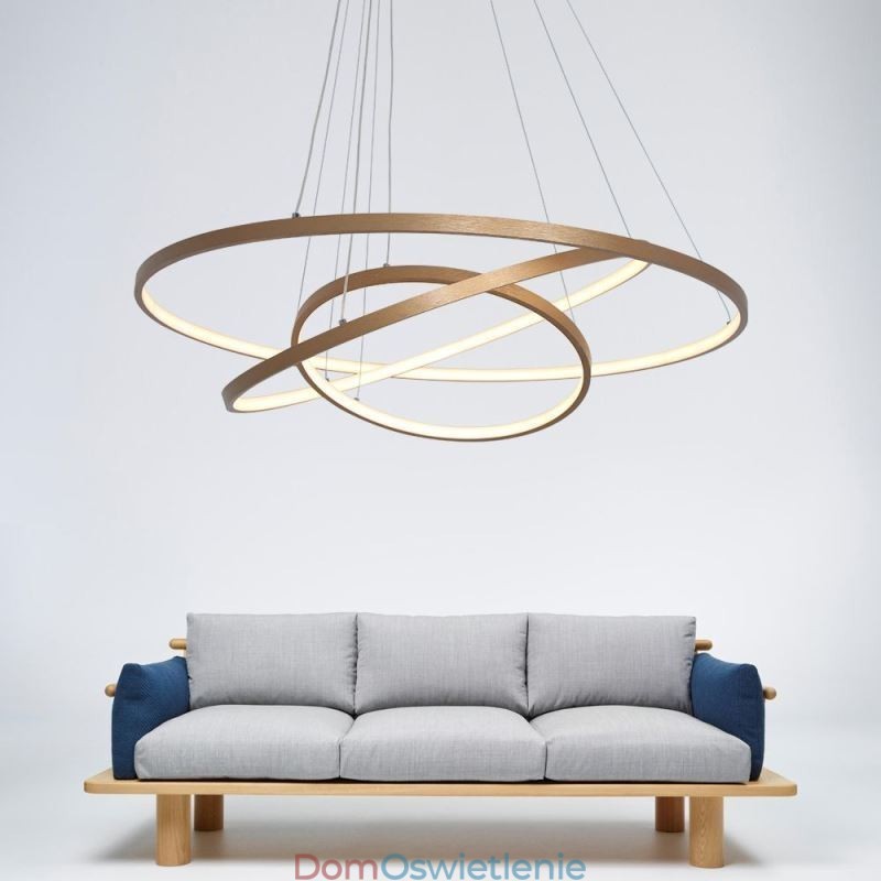 Wisząca lampa nowoczesny żyrandol oświetlenie 3 pierścienie lampa sufitowa