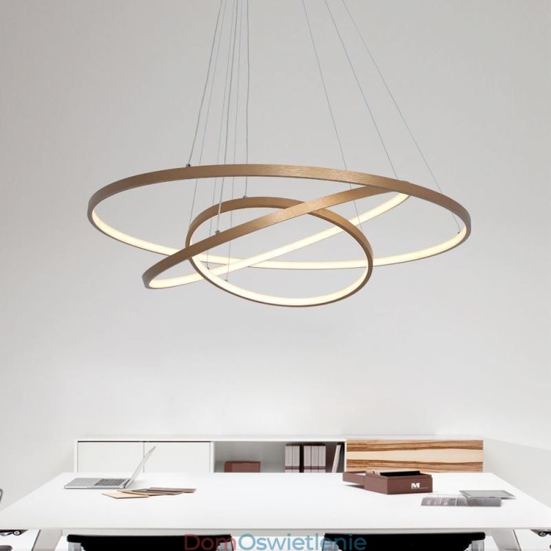 Wisząca lampa nowoczesny żyrandol oświetlenie 3 pierścienie lampa sufitowa