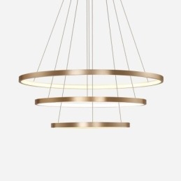 Wisząca lampa nowoczesny żyrandol oświetlenie 3 pierścienie lampa sufitowa