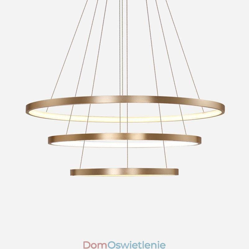 Wisząca lampa nowoczesny żyrandol oświetlenie 3 pierścienie lampa sufitowa