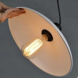 Zakontraktowana biała lampa wisząca Droplight Rustic Lodge Traditional Classic