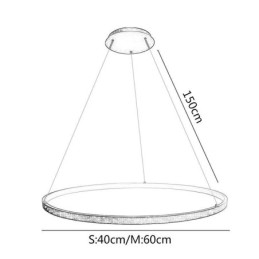 Wisząca lampa akrylowa okrągła lampa wisząca
