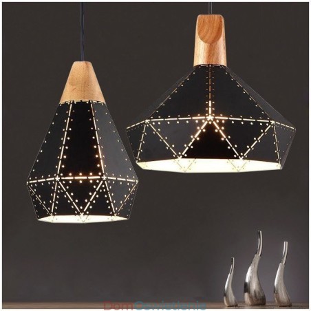 Industrialna lampa wisząca retro vintage z pustym abażurem Industrialna lampa wisząca retro vintage z pustym abażurem