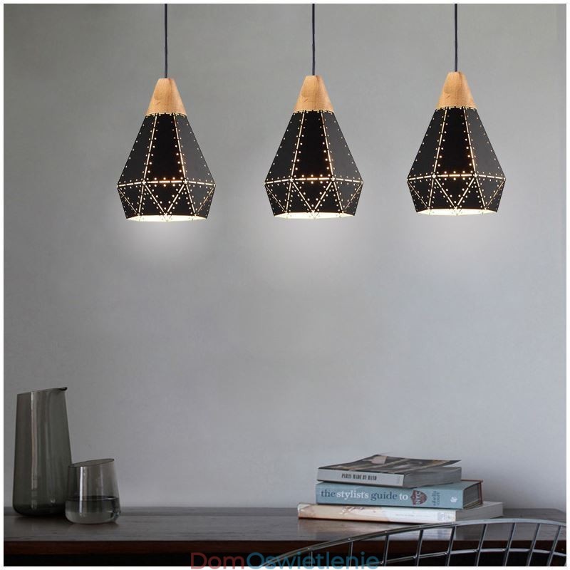 Industrialna lampa wisząca retro vintage z pustym abażurem