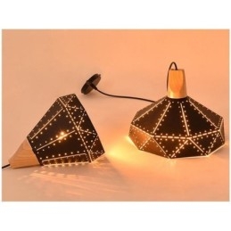 Industrialna lampa wisząca retro vintage z pustym abażurem