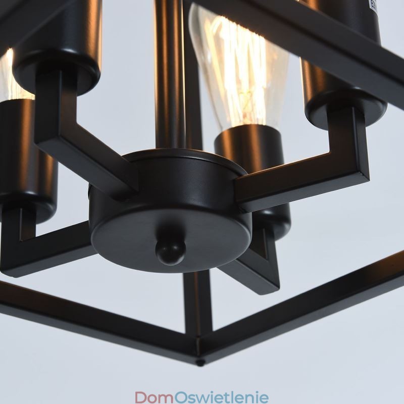 Nowoczesna prosta lampa wisząca w klatce z żelaza