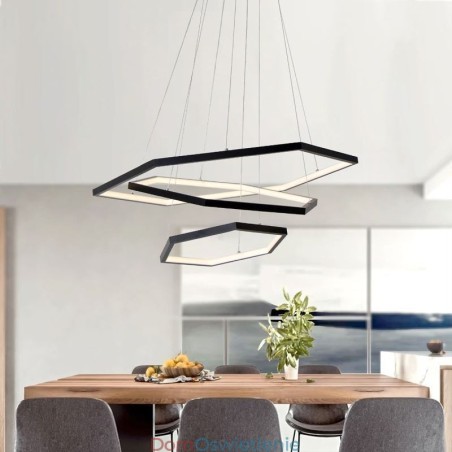 Nowoczesna sześciokątna lampa wisząca Nowoczesna sześciokątna lampa wisząca