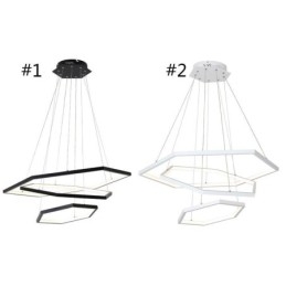 Nowoczesna sześciokątna lampa wisząca