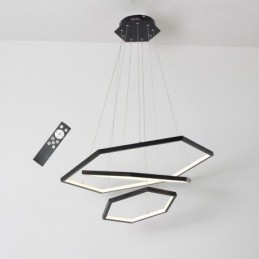 Nowoczesna sześciokątna lampa wisząca