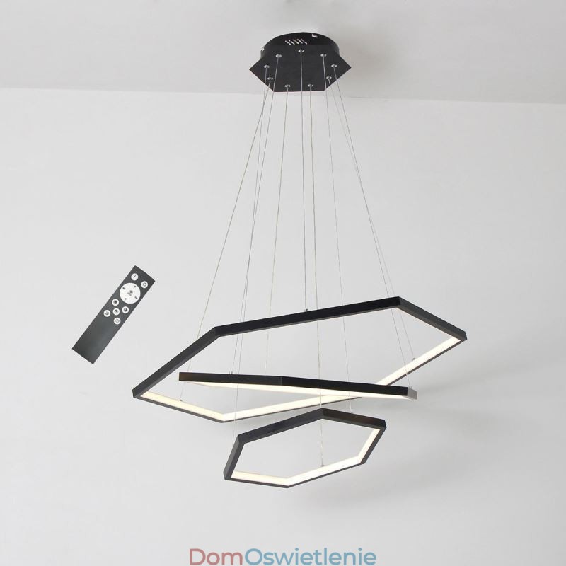 Nowoczesna sześciokątna lampa wisząca