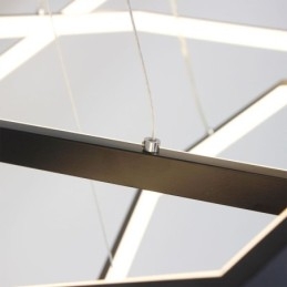 Nowoczesna sześciokątna lampa wisząca