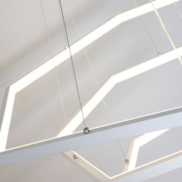 Nowoczesna sześciokątna lampa wisząca