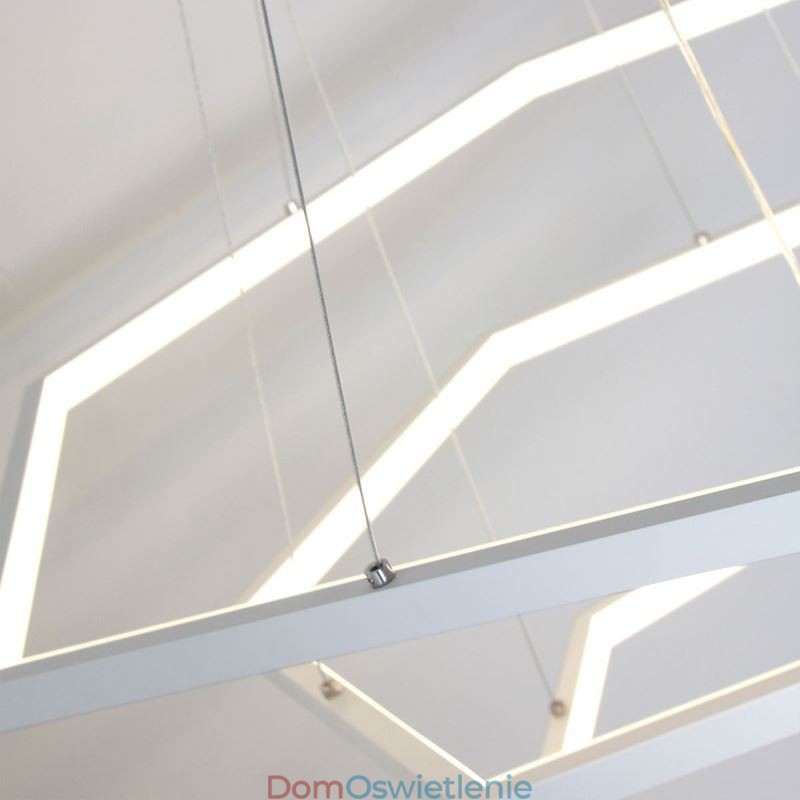 Nowoczesna sześciokątna lampa wisząca