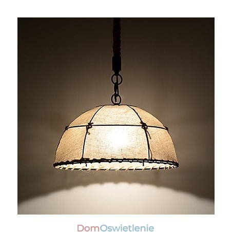 Półokrągłe lampy wiszące 1 światła w stylu vintage w stylu przemysłowym żółte tkaniny i metale lampa wisząca Półokrągłe lampy wiszące 1 światła w stylu vintage w stylu przemysłowym żółte tkaniny i metale lampa wisząca