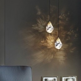 Miniaturowa prosta kryształowa kula wisząca lampa sufitowa