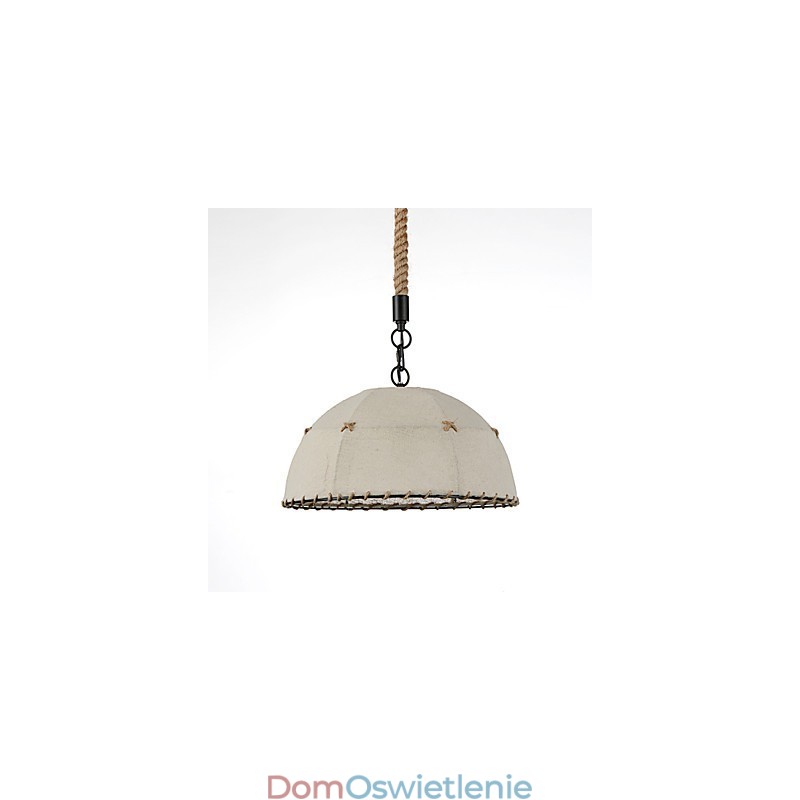 Półokrągłe lampy wiszące 1 światła w stylu vintage w stylu przemysłowym żółte tkaniny i metale lampa wisząca