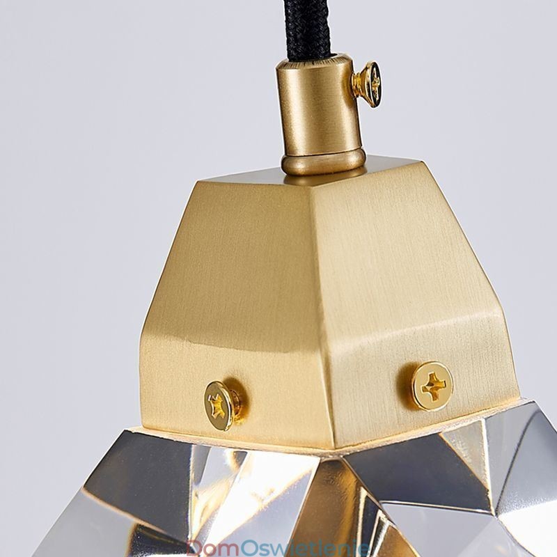 Miniaturowa prosta kryształowa kula wisząca lampa sufitowa