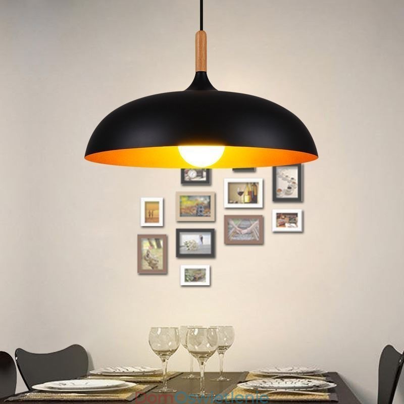 Nowoczesna lampa wisząca Minimalistyczna dekoracyjna lampa czarno-biała