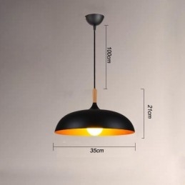 Nowoczesna lampa wisząca Minimalistyczna dekoracyjna lampa czarno-biała