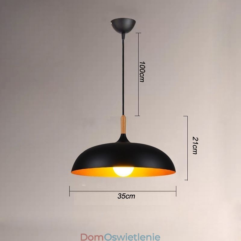 Nowoczesna lampa wisząca Minimalistyczna dekoracyjna lampa czarno-biała