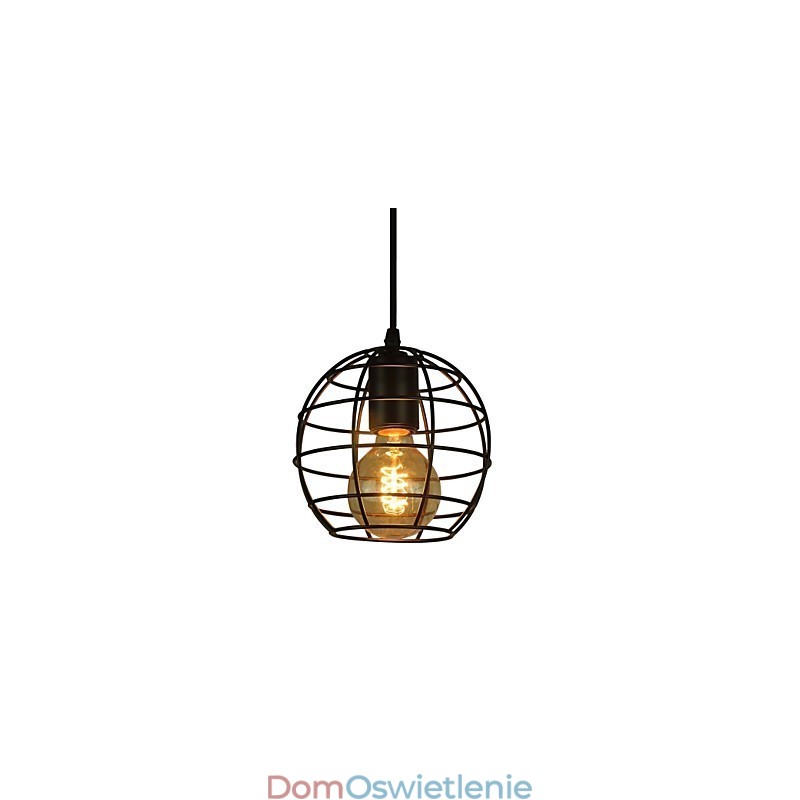 Żyrandol w stylu europejskim w kształcie kuli, w stylu vintage, do czarnej lampy wiszącej