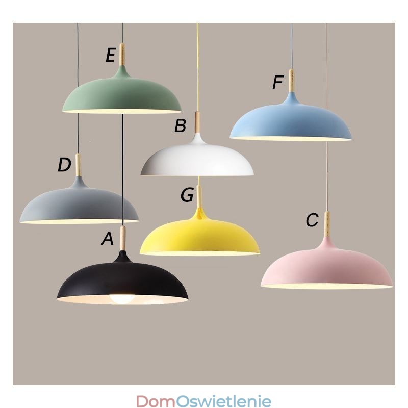 Nowoczesna lampa wisząca Kolorowa lampa wisząca Macaron