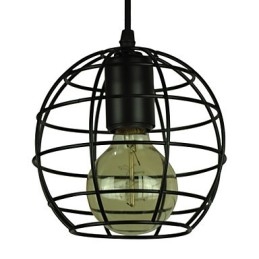 Żyrandol w stylu europejskim w kształcie kuli, w stylu vintage, do czarnej lampy wiszącej