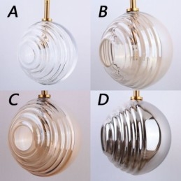 Szklana lampa wisząca Kreatywna dekoracyjna szklana kula Loft