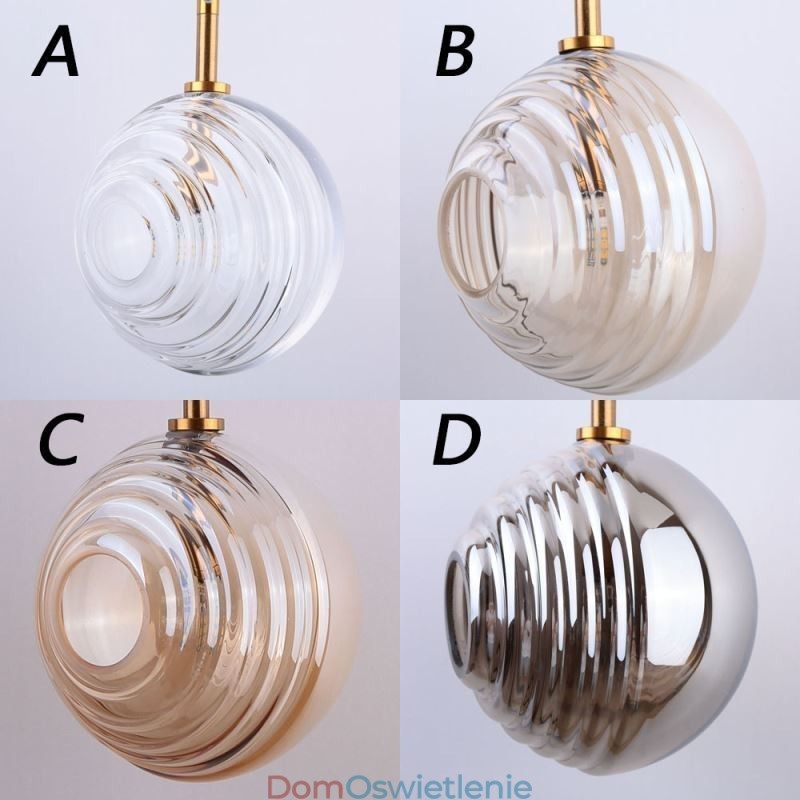 Szklana lampa wisząca Kreatywna dekoracyjna szklana kula Loft