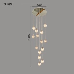 Szklana lampa wisząca Kreatywna dekoracyjna szklana kula Loft