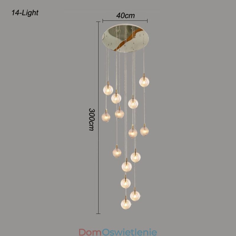 Szklana lampa wisząca Kreatywna dekoracyjna szklana kula Loft