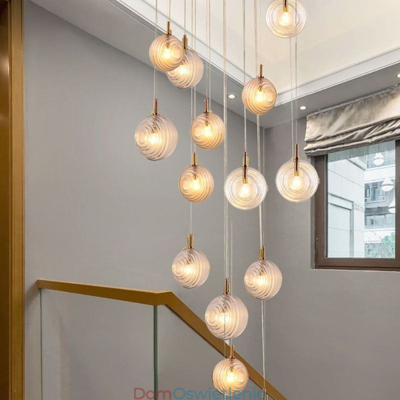 Szklana lampa wisząca Kreatywna dekoracyjna szklana kula Loft