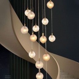 Szklana lampa wisząca Kreatywna dekoracyjna szklana kula Loft