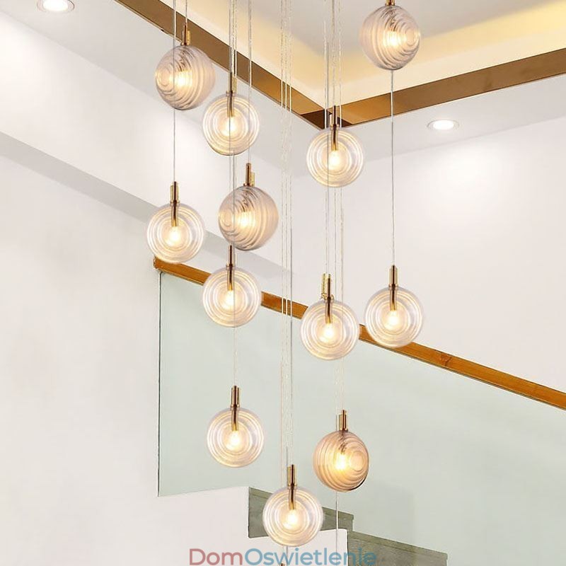 Szklana lampa wisząca Kreatywna dekoracyjna szklana kula Loft