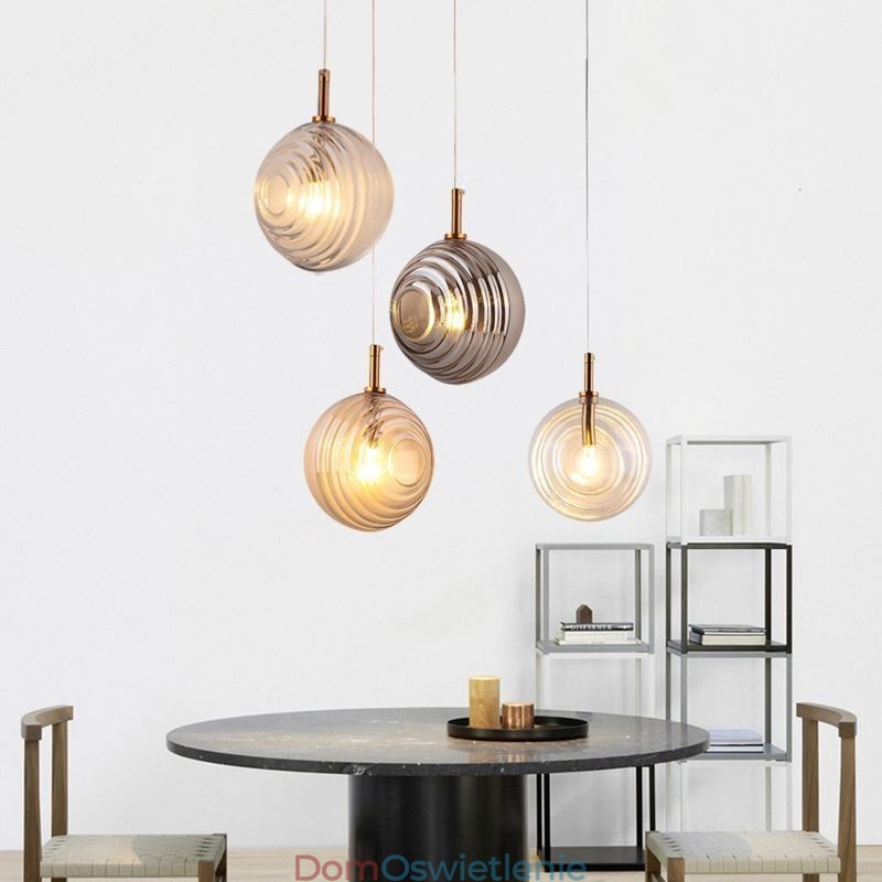 Szklana lampa wisząca Kreatywna dekoracyjna szklana kula Loft