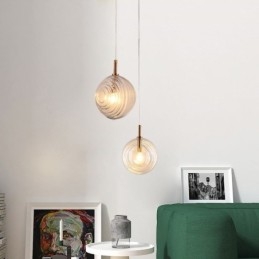 Szklana lampa wisząca Kreatywna dekoracyjna szklana kula Loft