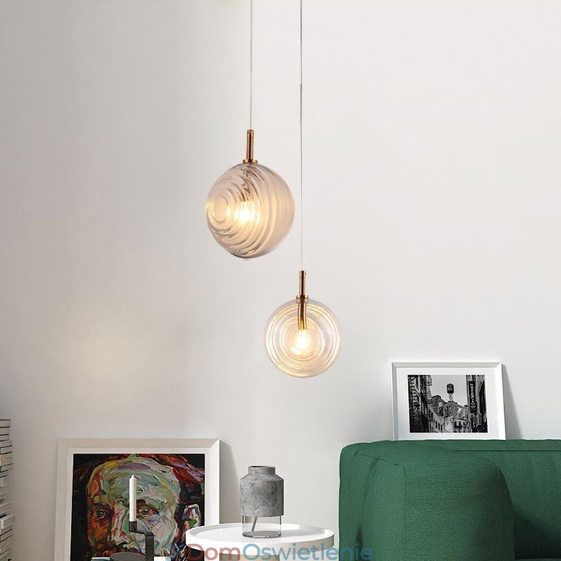 Szklana lampa wisząca Kreatywna dekoracyjna szklana kula Loft